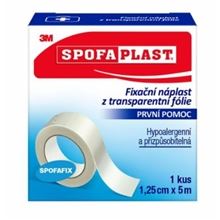 Spofaplast® Náplast z transparentní fólie 431, 5m×12,5mm,1ks