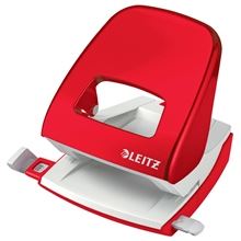Děrovačka Leitz WOW NeXXt 5008 - 30 listů, kov, metalická červená