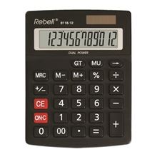 Stolní kalkulačka Rebell RE-8118 - 12-míst, černá
