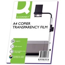 Fólie Q-Connect - A4, 100 mic, laserový tisk, 50 ks