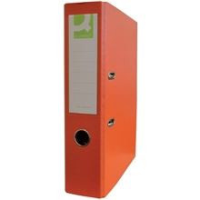 Pákový pořadač Q-Connect - A4, poloplastový, 7,5 cm, oranžový