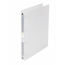 4kroužkový pořadač Q-Connect - A4, 3,5 cm, transparentní mléčná bílá