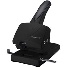 Velkokapacitní děrovačka Q-Connect - 63 listů, černá