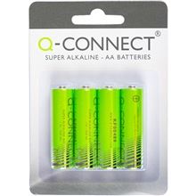 Alkalické baterie Q-Connect - 1,5V, LR6, typ AA, 4 ks