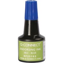 Razítková barva Q-Connect - 28 ml, modrá