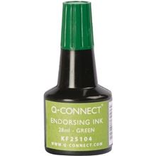 Razítková barva Q-Connect - 28 ml, zelená