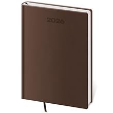 Denní diář 2026 Soft - A5, hnědý