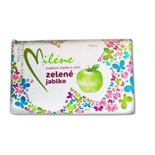 Tuhé mýdlo Miléne - zelené jablko, 100 g