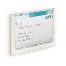 Informační štítek Durable CLICK SIGN - 149 x 105,5 mm, bílý