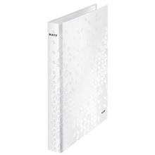 2kroužkový pořadač Leitz WOW - A4, šíře hřbetu 4 cm, laminovaný karton, bílý