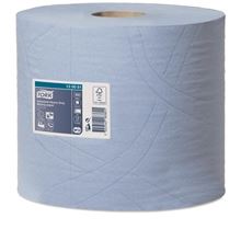 Průmyslové papírové utěrky Tork - W1/W2, 3vrstvé, modré, 2 role
