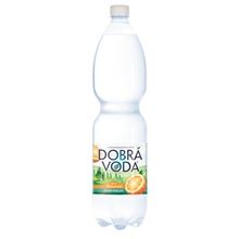 Minerální voda Dobrá voda - pomeranč, jemně perlivá, 6x 1,5 l