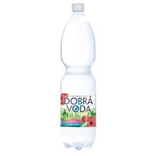 Minerální voda Dobrá voda - malina, neperlivá, 6x 1,5 l