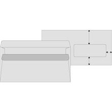 Obálky DL - s vnitřním tiskem a okénkem vpravo, samolepicí, 1 000 ks