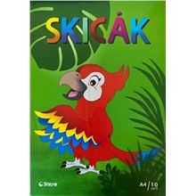 Skicák A4 - 10 listů, 180g/m2