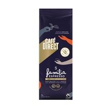 Zrnková káva Café Direct - Arabica Espresso, Fairtrade, 1 kg