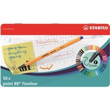 Liner STABILO point 88 - 0,4 mm, sada 50 ks