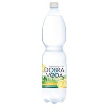 Minerální voda Dobrá voda - citron, jemně perlivá,  6x 1,5 l