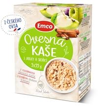 Ovesná kaše Emco s jablky a skořicí, 5x 55 g