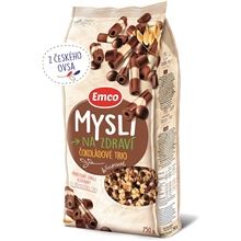 Křupavé mysli Emco - čokoládové trio, 750 g