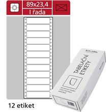 Tabelační etikety S&K Label - jednořadé, 89 x 23,4 mm, 6 000 ks