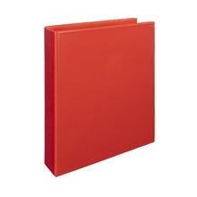 Prezentační 4kroužkový pořadač - A4, šíře hřbetu 6,6 cm, červený