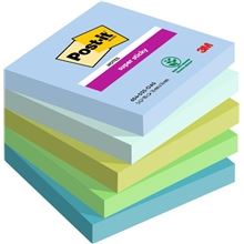 Samolepicí bloček Super Sticky OASIS  - 76 x 76 mm, 5 x 90 lístků