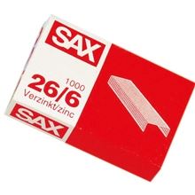 Drátky do sešívačky SAX - 26/6, 1000 ks