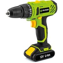 Akumulátorová vrtačka FIELDMANN FDV 10201-A - 12V, 1,3 Ah, LED osvětlení, zelená