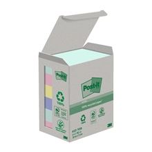 Samolepicí bloček Super Sticky NATURE, recyklované - 38 x 51 mm, 6 x 100 lístků
