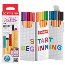 Liner STABILO point 88 Zick-Zack - sada 18 barev