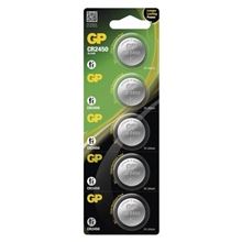 Knoflíkové lithiové baterie GP - CR2450, 3V, 5 ks
