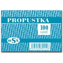 Propustka A7, 100 listů