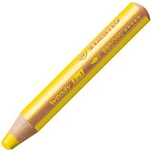 STABILO Woody pastelka 3v1 - žlutá, 5 ks