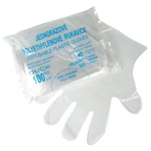 Rukavice HDPE - jednorázové, vel. L