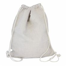 Vak na záda pro potisk  Linen - 34 x 34 cm, lněný vzhled