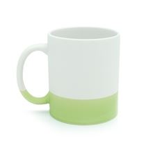Hrnek pro potisk Ring - 330 ml, proužek pistáciový
