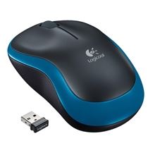 Bezdrátová myš Logitech M185 - optická - modrá