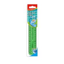 Pravítko KEYROAD Flexi - 15 cm, ohebné, zelené