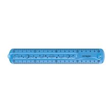 Pravítko KEYROAD Flexi - 20cm, ohebné, modré