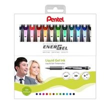 Gelový roller Pentel Energel - 0,7 mm, sada 12 barev