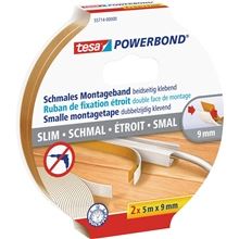 Montážní oboustranná páska tesa® Powerbond® - SLIM, 2 x 9 mm x 5 m