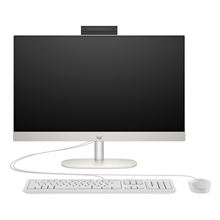 Počítač AiO HP ProOne 245 G10 - 23.8", AMD Ryzen 3, 8GB RAM, 256GB SSD, bez Windows, bílý/stříbrný