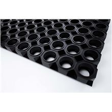 Venkovní rohož Structura, 150 x 100 cm - gumová, černá
