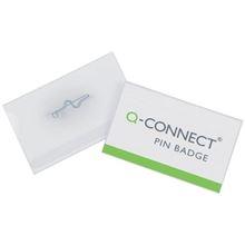 Visačka Q-Connect se spínacím špendlíkem - 54 x 90 mm, 50 ks