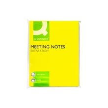 Samolepicí bloček Q-connect Meeting Notes - 150 x 203 mm, neonový, 4 ks