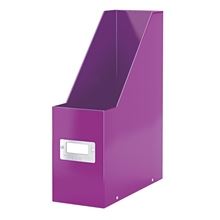 Stojan na časopisy Leitz WOW Click & Store - 10,3 cm, purpurový