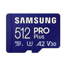 Samsung Micro SDXC PRO Plus 512GB UHS-I U3 (180R/130W + SD adapter (MB-MD512SA/EU)