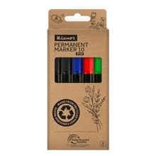 Permanentní popisovač Luxor ECO - kulatý hrot, sada 4+1 ks