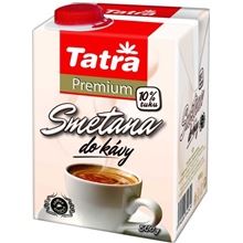Smetana do kávy Tatra - Premium, 10% tuku, s uzávěrem, 500 g